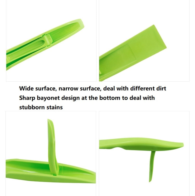 10 PCS Gas Stove Cleaning Double-headed Shovel Kitchen Gadget Gap Decontamination Shovel Door And Window Cleaning Scraper Can Opener Random Color Delivery