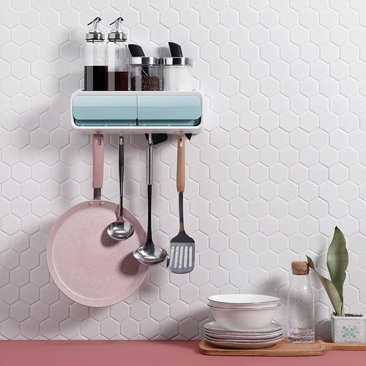 Kitchen Rack Wall-mounted No-punch Storage Knife Condiment Storage Rack