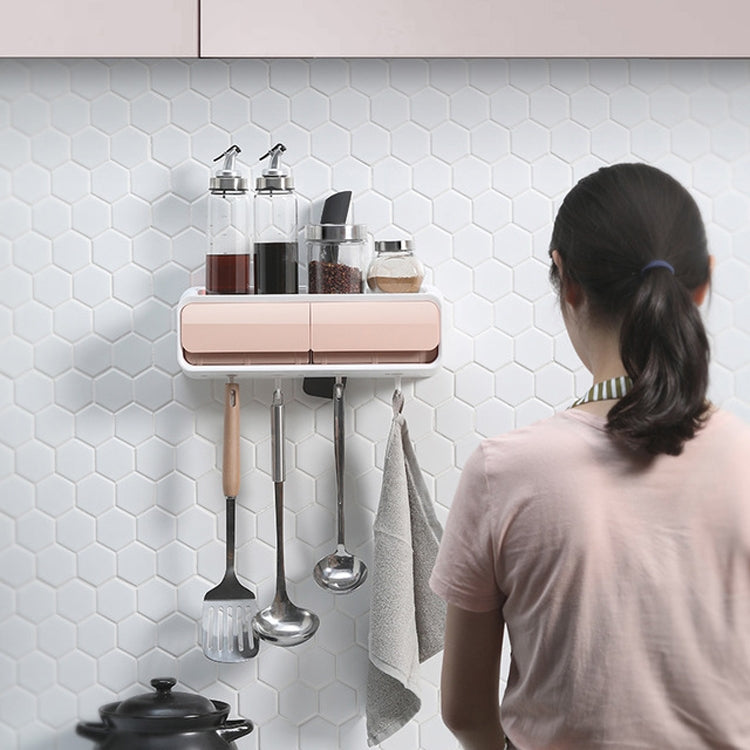 Kitchen Rack Wall-mounted No-punch Storage Knife Condiment Storage Rack