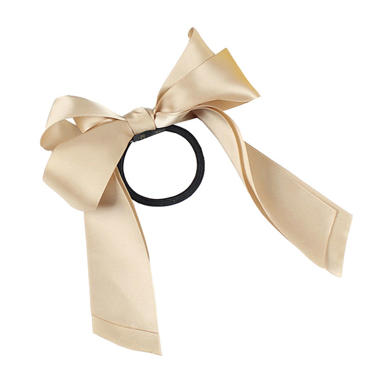 3PCS Women Rubber Bands Tiara Satin Ribbon Bow Hair Band Rope Scrunchie Ponytail Holder