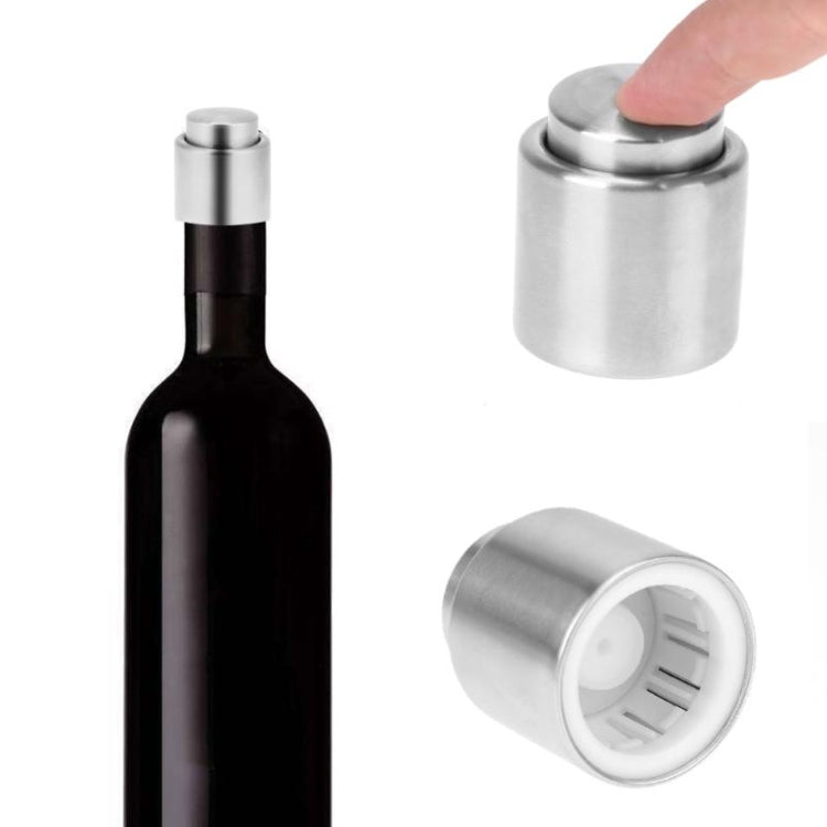 Push Stainless Steel Red Wine Stopper Champagne Stopper, Style:Champagne Stopper