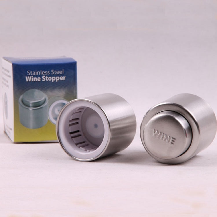 Push Stainless Steel Red Wine Stopper Champagne Stopper, Style:Champagne Stopper