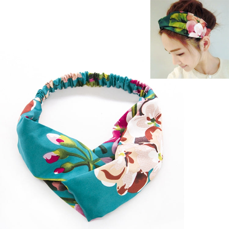 Women Summer Bohemian Hair Bands Retro Cross Bandanas Hair Accessories