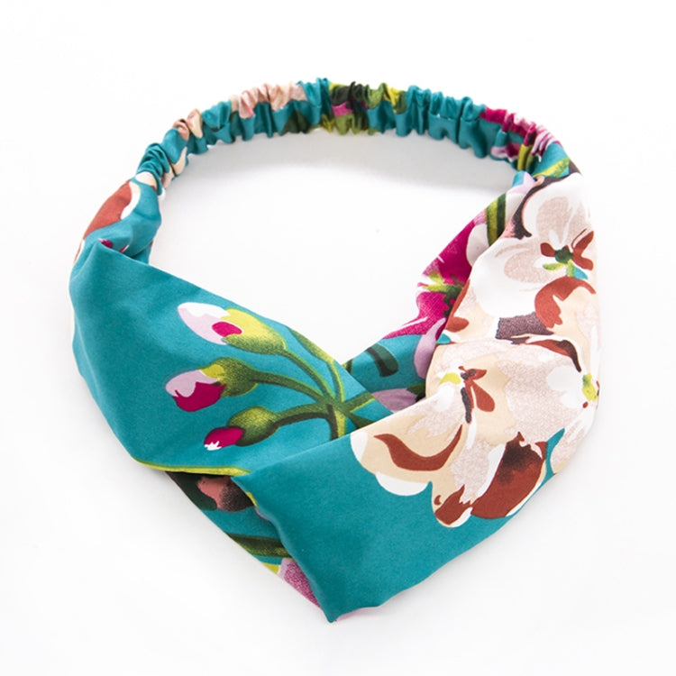 Women Summer Bohemian Hair Bands Retro Cross Bandanas Hair Accessories