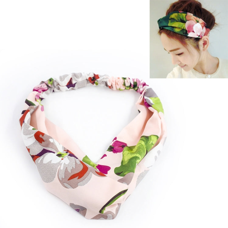 Women Summer Bohemian Hair Bands Retro Cross Bandanas Hair Accessories
