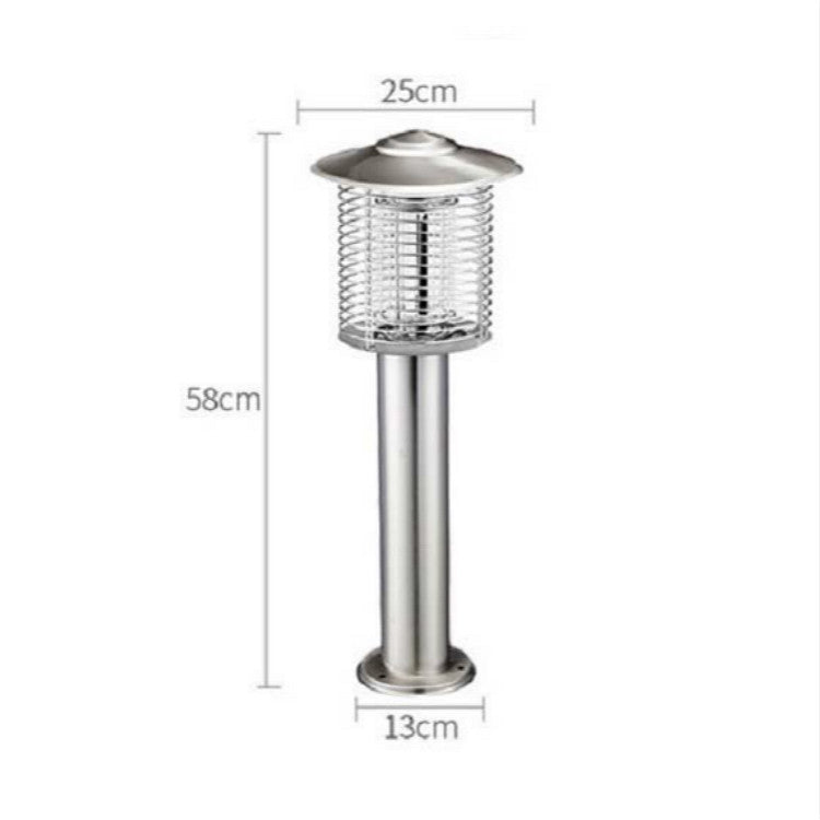 Outdoor Courtyard Garden Waterproof Outdoor Mosquito Repellent Lamp, Color:DW01 Silver
