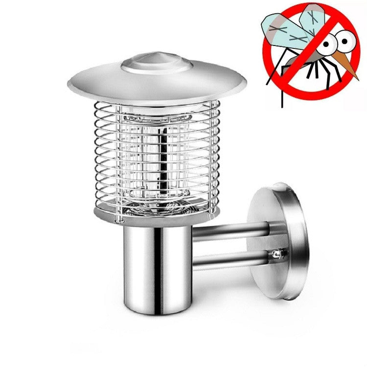 Outdoor Courtyard Garden Waterproof Outdoor Mosquito Repellent Lamp, Color:388B Silver