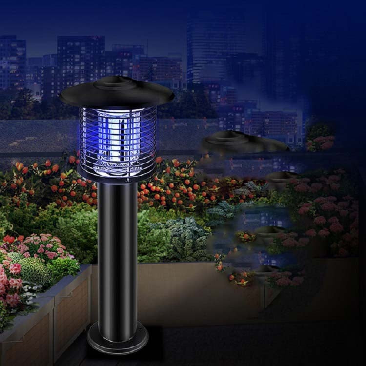 Outdoor Courtyard Garden Waterproof Outdoor Mosquito Repellent Lamp, Color:388B Silver