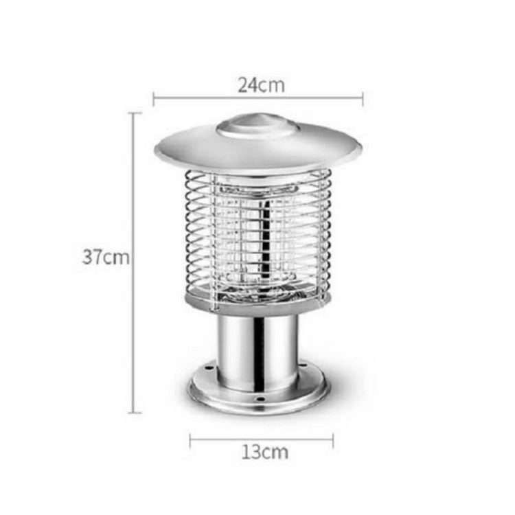 Outdoor Courtyard Garden Waterproof Outdoor Mosquito Repellent Lamp, Color:388Q Silver