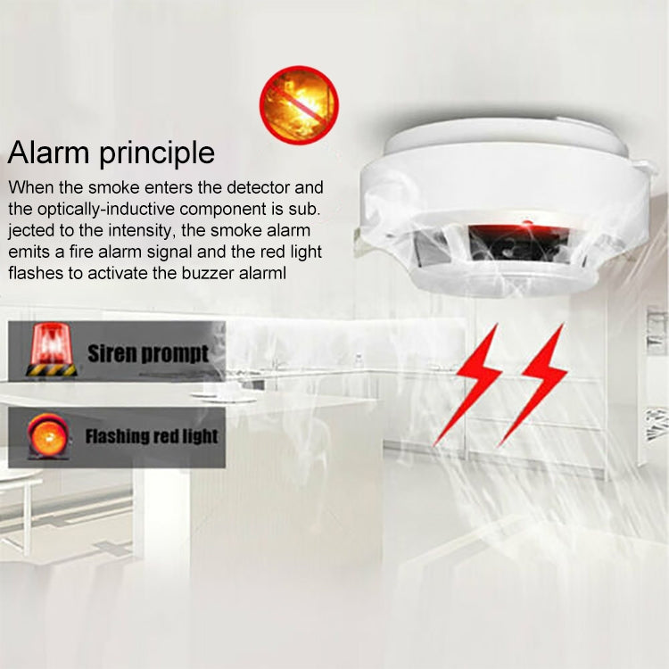 Fire Protection Smoke Detector Wireless Gas Sensor Highly Sensitive Fire Alarm