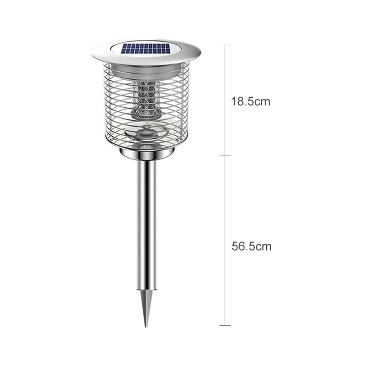 Outdoor Solar Waterproof Mosquito Lamp Mosquito Repellent, Color:TM01Y Silver