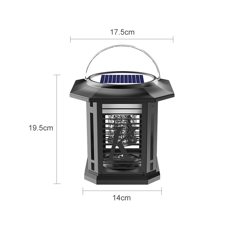 Outdoor Solar Waterproof Mosquito Lamp Mosquito Repellent, Color:TM02 Black