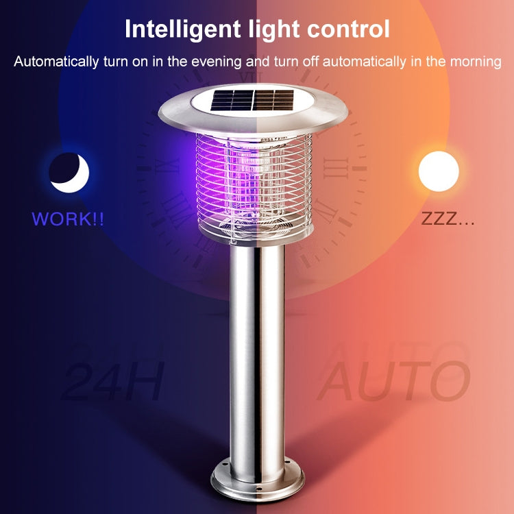 Outdoor Solar Waterproof Mosquito Lamp Mosquito Repellent, Color:TM02Y Black