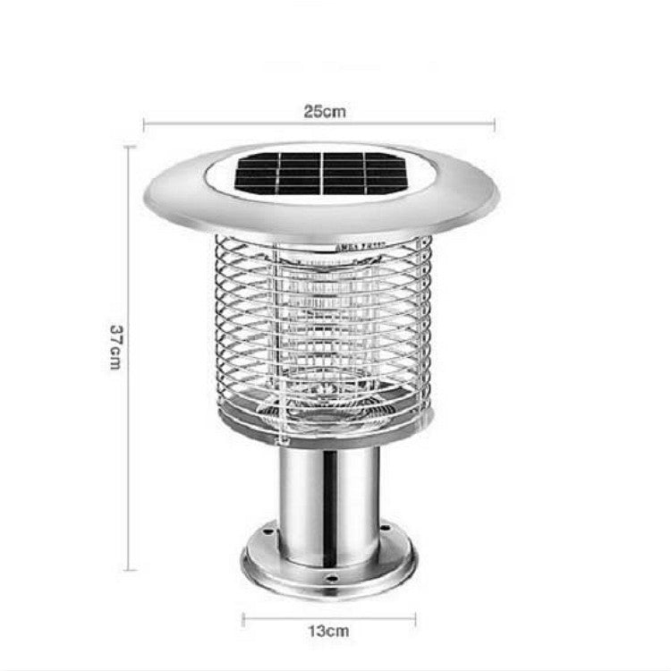 Outdoor Solar Waterproof Mosquito Lamp Mosquito Repellent, Color:TM03Z Silver