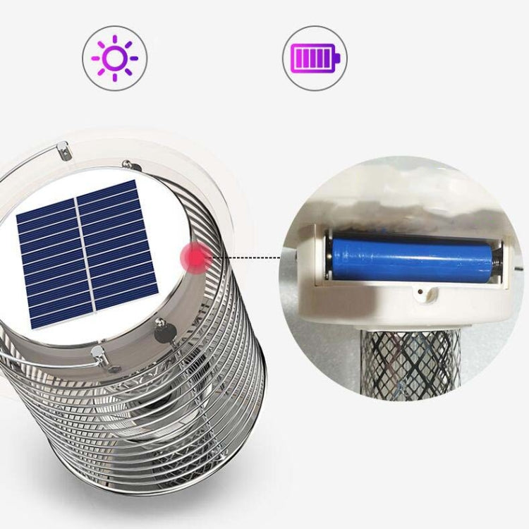 Outdoor Solar Waterproof Mosquito Lamp Mosquito Repellent, Color:TM03Z Silver