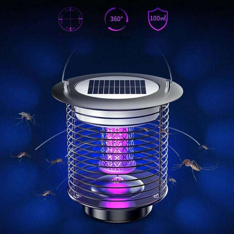Outdoor Solar Waterproof Mosquito Lamp Mosquito Repellent, Color:TM03Z Silver