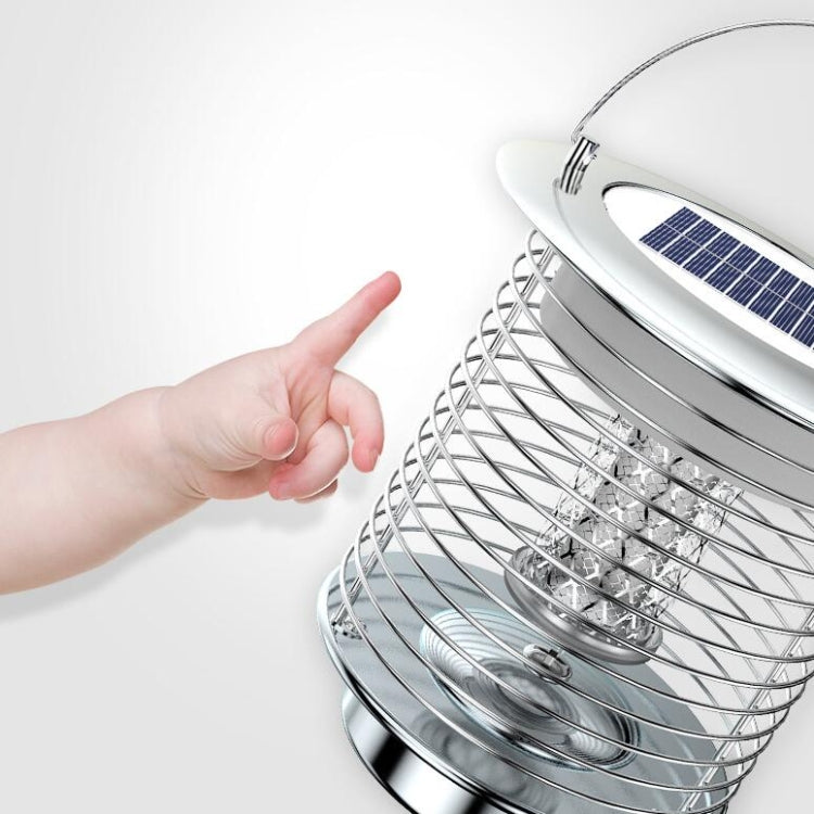 Outdoor Solar Waterproof Mosquito Lamp Mosquito Repellent, Color:TM03Z Silver