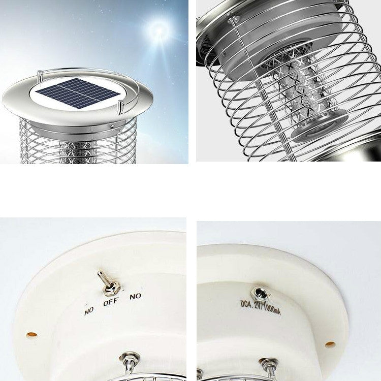 Outdoor Solar Waterproof Mosquito Lamp Mosquito Repellent, Color:TM03Z Silver
