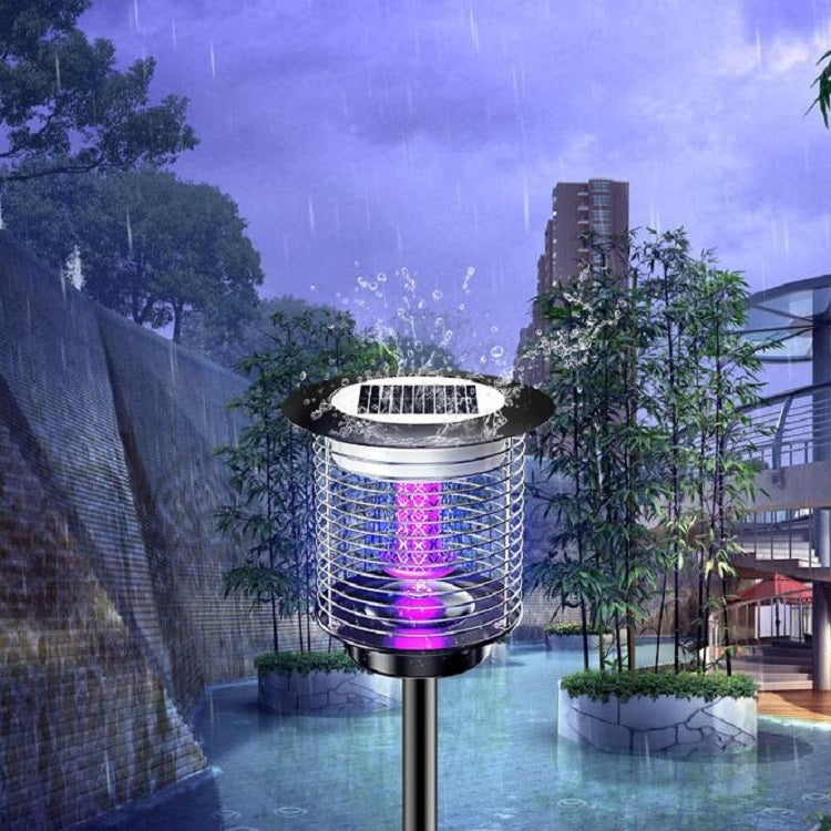 Outdoor Solar Waterproof Mosquito Lamp Mosquito Repellent, Color:TM03Z Silver