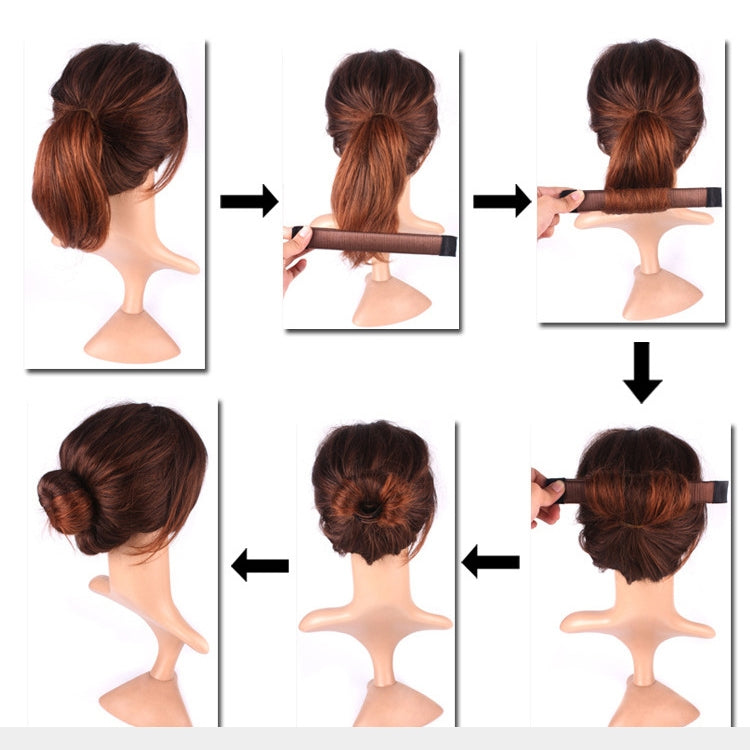 10 PCS Simple Fashion Synthetic Wig Donuts Hairdressing Roll Hair Band