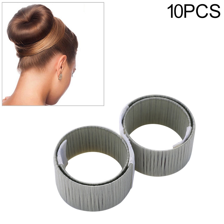 10 PCS Simple Fashion Synthetic Wig Donuts Hairdressing Roll Hair Band