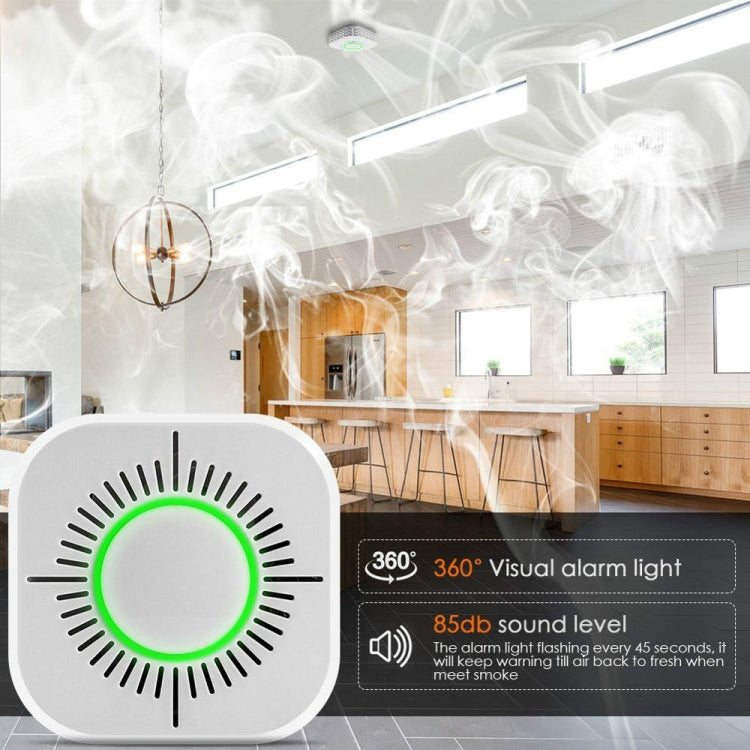 C50D Smoke Detector Wireless 433MHz Fire Security Protection Alarm Sensor