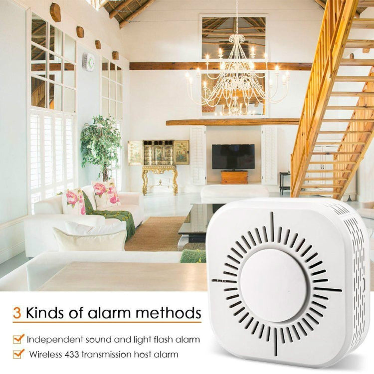 C50D Smoke Detector Wireless 433MHz Fire Security Protection Alarm Sensor