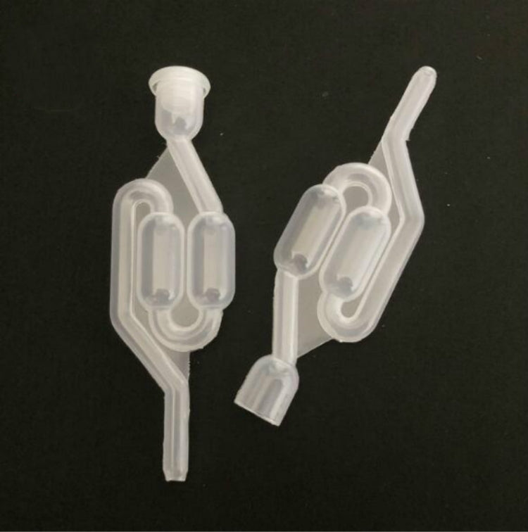 Water Seal Exhaust One way Home Brew Wine Fermentation Airlock Brewing Sealed Plastic Air Lock Check Valve Water Sealed Valves