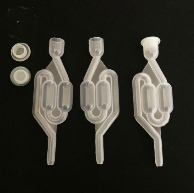 Water Seal Exhaust One way Home Brew Wine Fermentation Airlock Brewing Sealed Plastic Air Lock Check Valve Water Sealed Valves