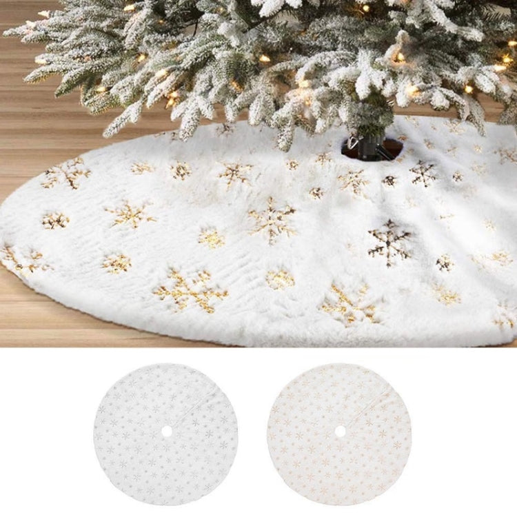 Christmas Tree Plush Sequin Embroidered Bottom Decorative Skirt, Size:120cm