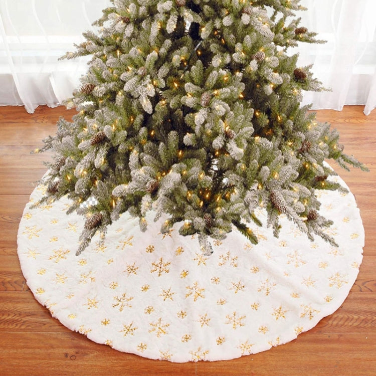 Christmas Tree Plush Sequin Embroidered Bottom Decorative Skirt, Size:120cm