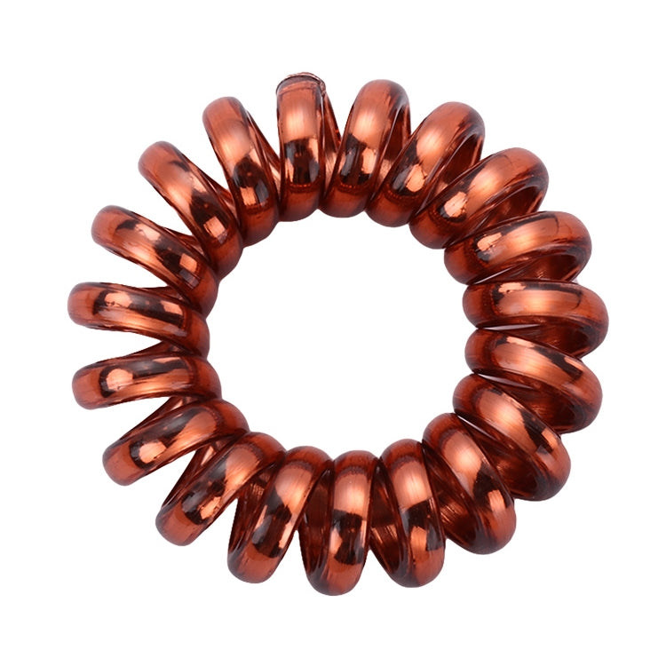 10 PCS Multicolor Elastic Hair Bands Spiral Shape Ponytail Hair Ties Rubber Band Hair Rope Telephone Wire Hair Accessories