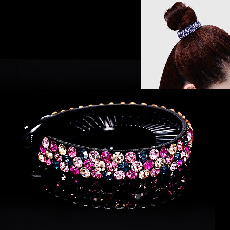 Meatball Hair Accessories Women Hair Claws Headwear Rhinestone Flower Hairpin Bird Nest Type Twist Clip