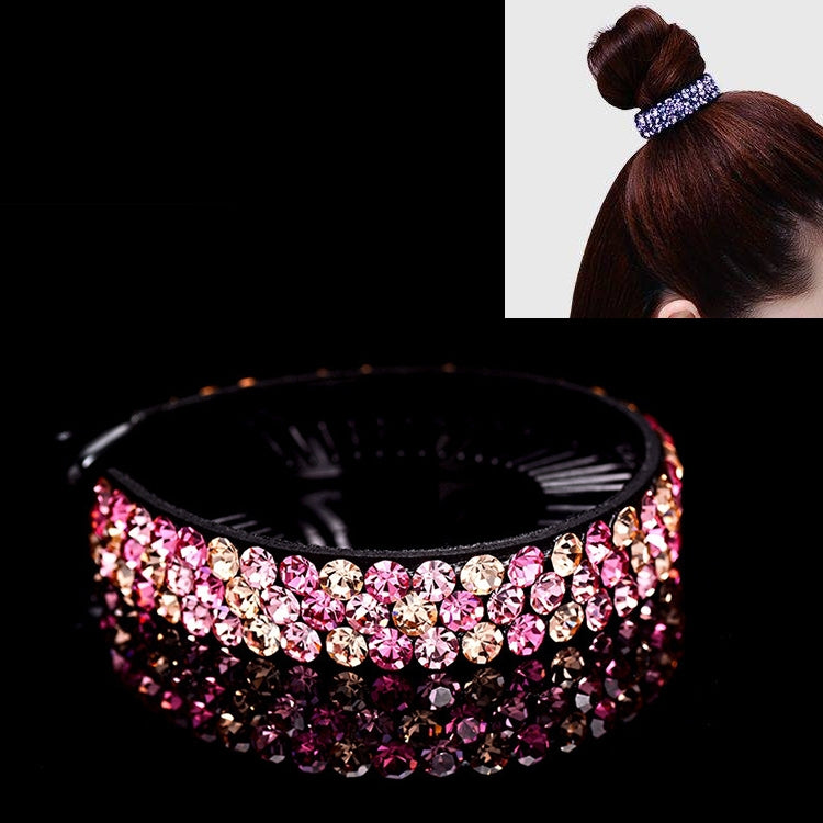 Meatball Hair Accessories Women Hair Claws Headwear Rhinestone Flower Hairpin Bird Nest Type Twist Clip