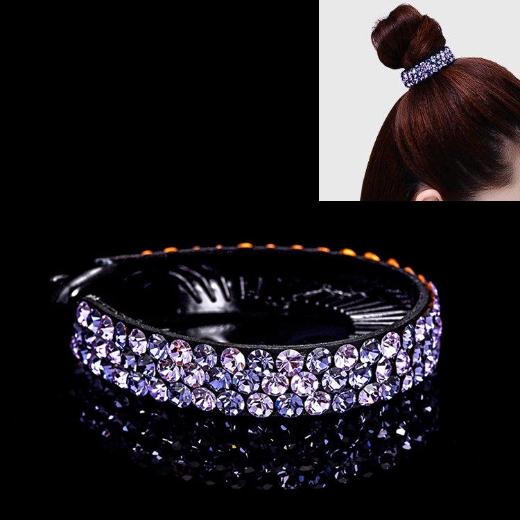 Meatball Hair Accessories Women Hair Claws Headwear Rhinestone Flower Hairpin Bird Nest Type Twist Clip