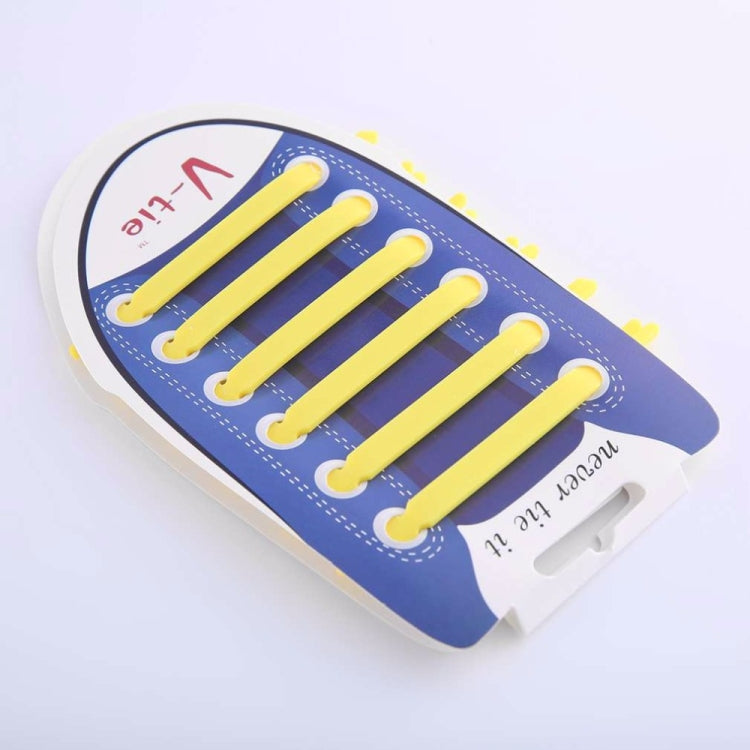 12 PCS / Set Creative Unisex Women Men Athletic Running No Tie Shoelaces Elastic Silicone Shoe Lace for All Sneakers
