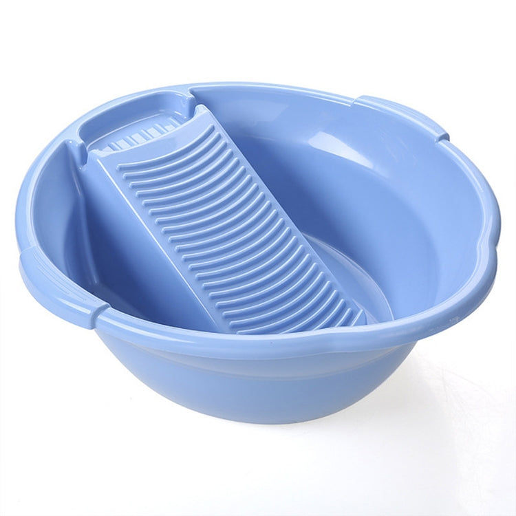 10 PCS Large Plastic Washbasin With Washboard Thickened Laundry Tub