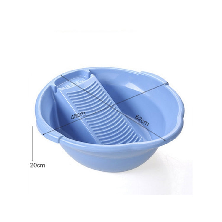 10 PCS Large Plastic Washbasin With Washboard Thickened Laundry Tub