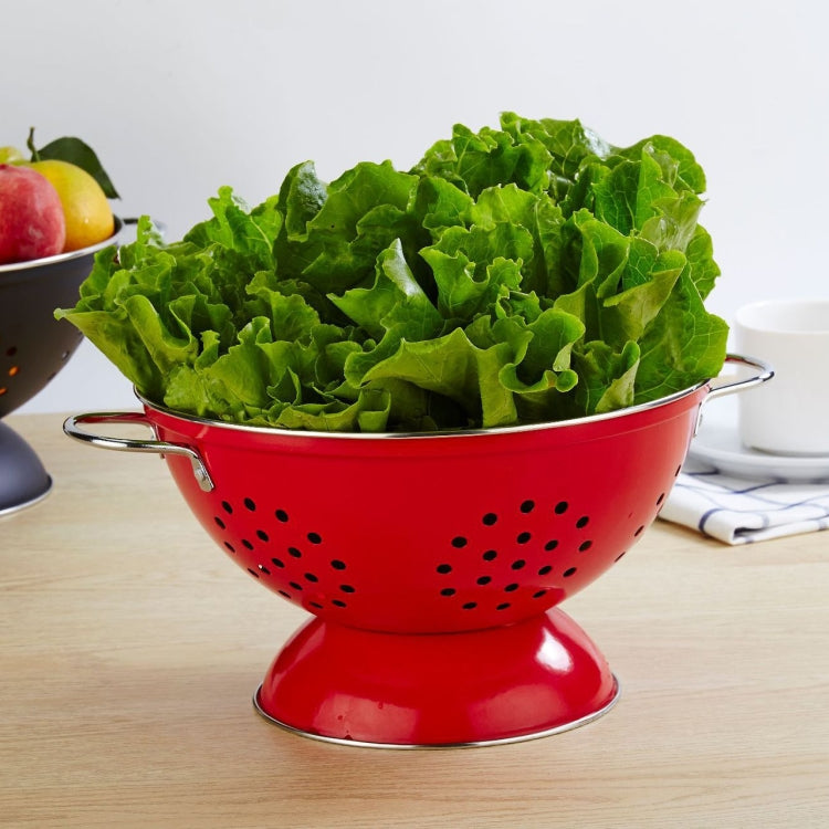 Stainless Steel Round Double Ear Fruit Plate Tray