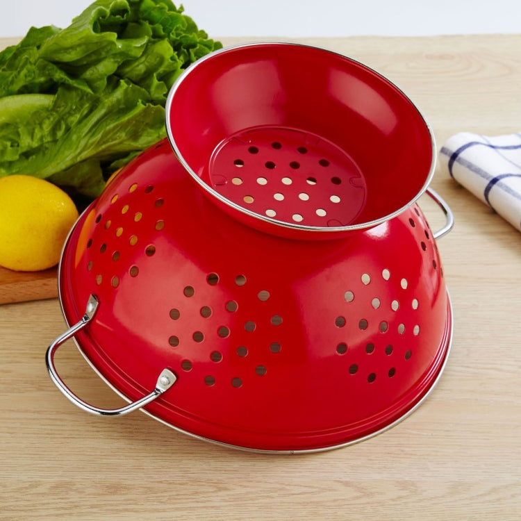 Stainless Steel Round Double Ear Fruit Plate Tray