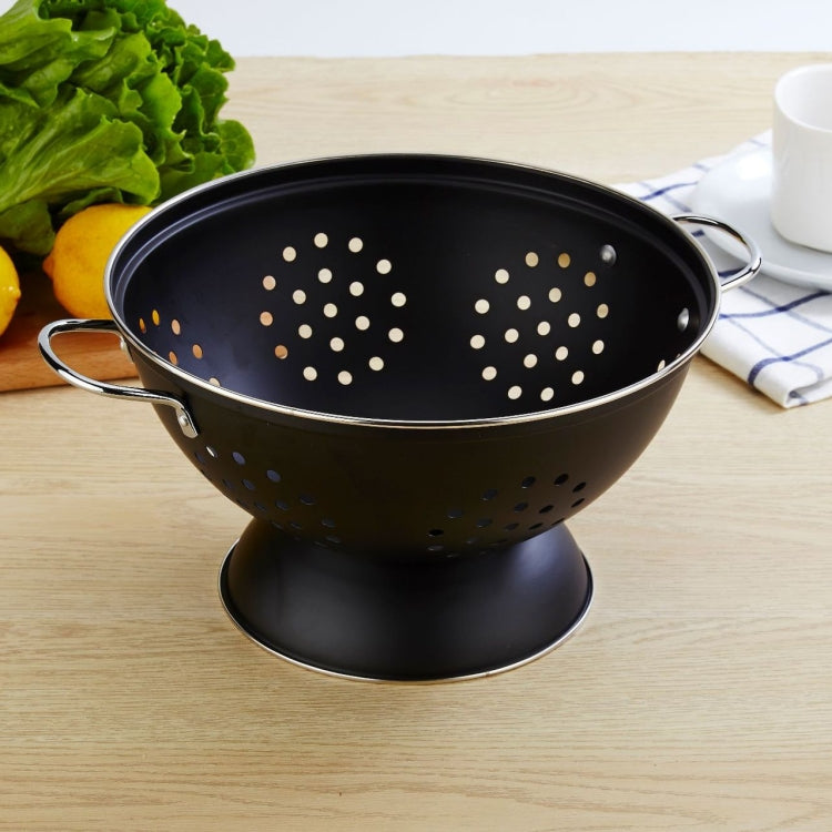 Stainless Steel Round Double Ear Fruit Plate Tray