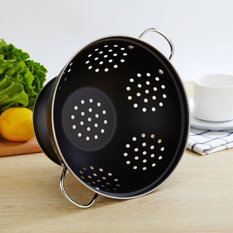 Stainless Steel Round Double Ear Fruit Plate Tray