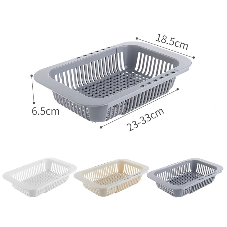 3 PCS Retractable Kitchen Sink Plastic Square Drain Rack Dishes Vegetable Storage Rack Random Color Delivery
