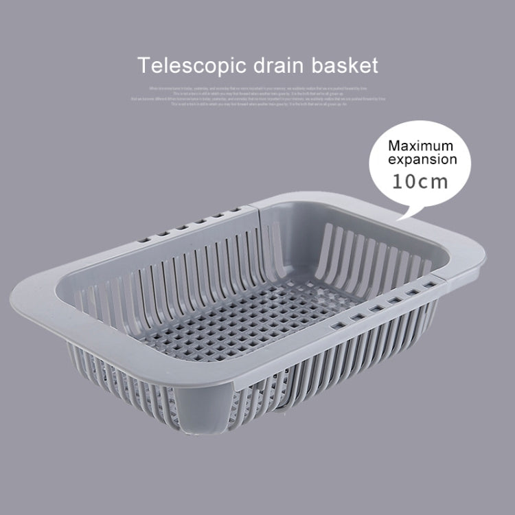 3 PCS Retractable Kitchen Sink Plastic Square Drain Rack Dishes Vegetable Storage Rack Random Color Delivery