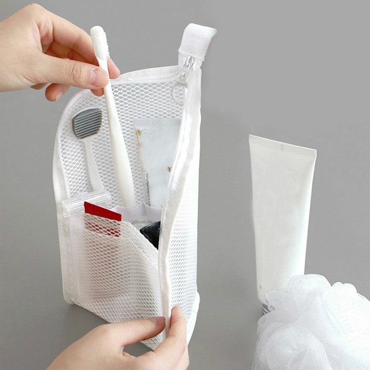 Travel Toiletries Storage Bag Cosmetic Brush Waterproof Handbag Random Colour