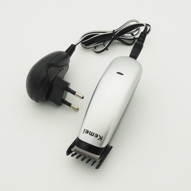 Kemei Electric Hair Clipper Mini Hair Trimmer Cutting Machine(Silver white)
