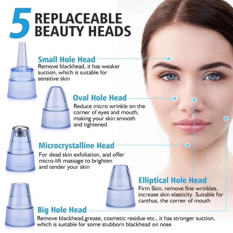 Blackhead Remover Skin Care Pore Vacuum Acne Pimple Removal Vacuum Suction Tool Facial Diamond Dermabrasion Machine Face Clean
