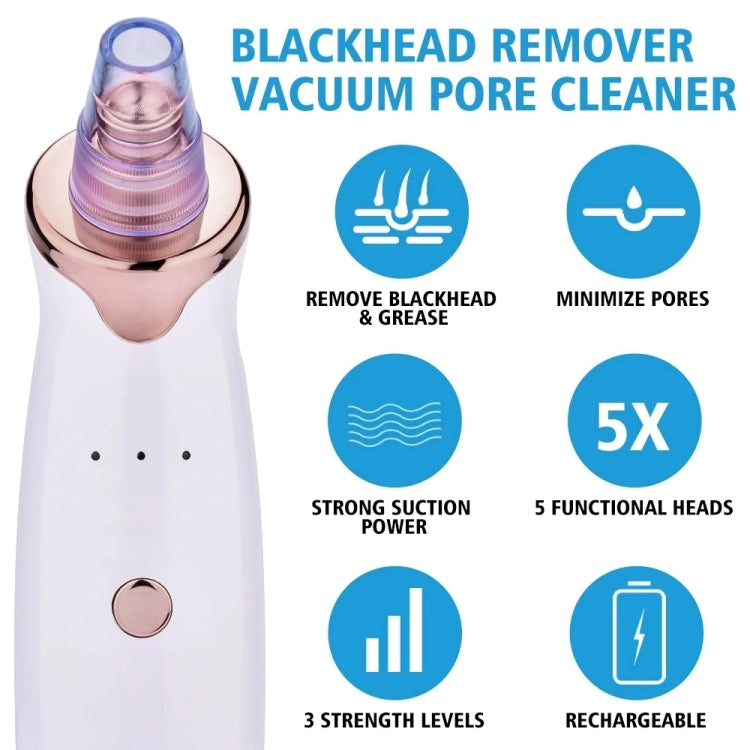 Blackhead Remover Skin Care Pore Vacuum Acne Pimple Removal Vacuum Suction Tool Facial Diamond Dermabrasion Machine Face Clean