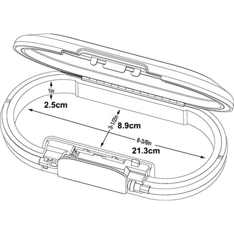 Portable Mini Safe Password Storage Box  with Flexible Steel Handle
