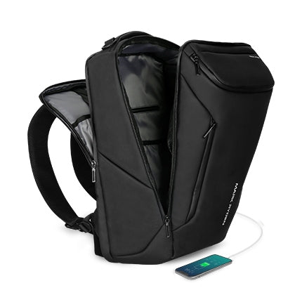 Fashion Men Backpack Multifunctional Waterproof Laptop Bag Travel Bag with USB Charging Port